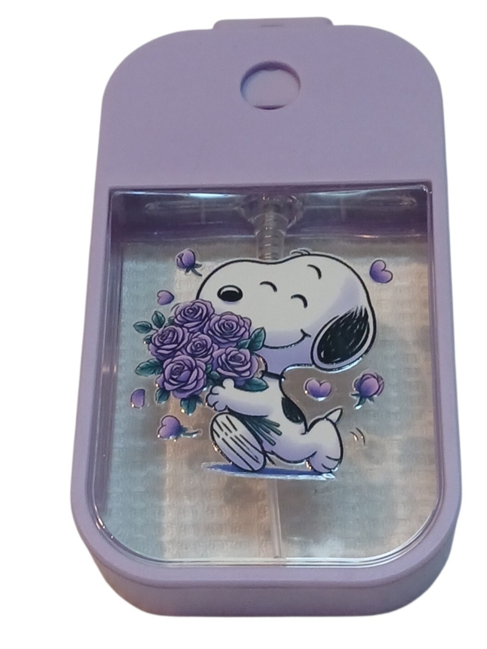 Peanuts - Snoopy Refillable Hand Sanitizer Spray Bottle, Pocket/Purse Size.